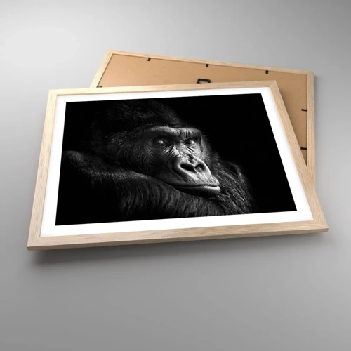 Poster in light oak frame - What Are You Looking At? - 50x40 cm
