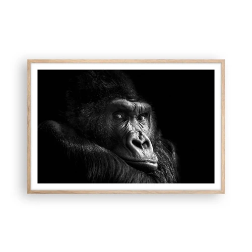 Poster in light oak frame - What Are You Looking At? - 91x61 cm