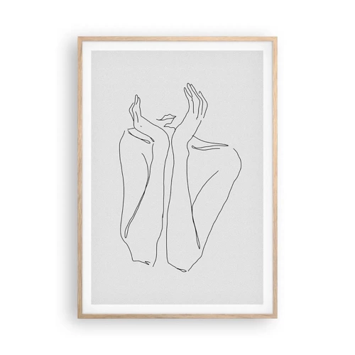 Poster in light oak frame - What Girls Are Dreaming of - 70x100 cm