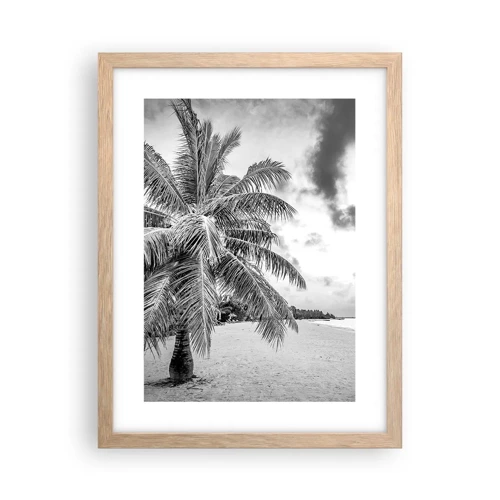 Poster in light oak frame - When You Miss Loneliness… - 30x40 cm