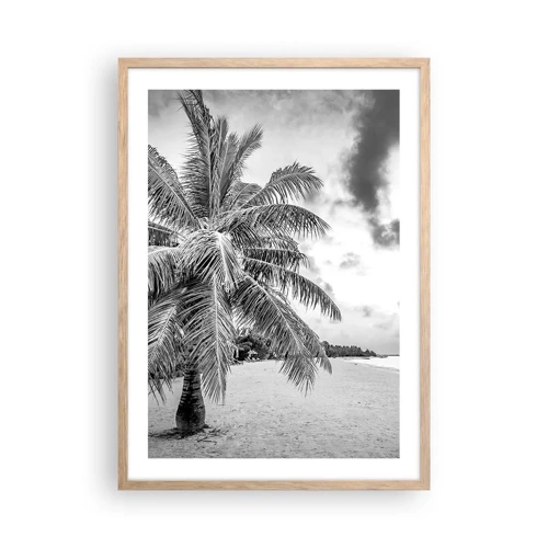 Poster in light oak frame - When You Miss Loneliness… - 50x70 cm