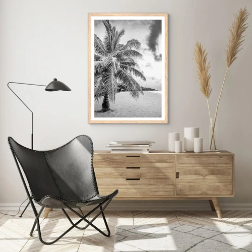 Poster in light oak frame - When You Miss Loneliness… - 61x91 cm