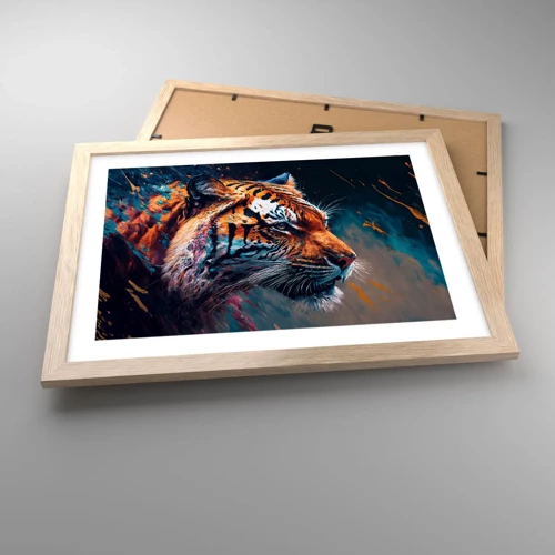 Poster in light oak frame - Wild Beauty - 40x30 cm