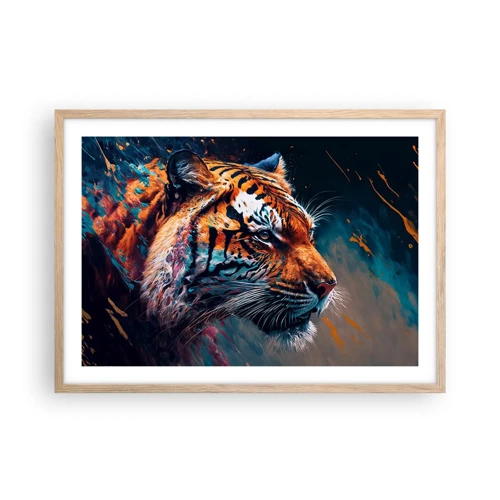 Poster in light oak frame - Wild Beauty - 70x50 cm