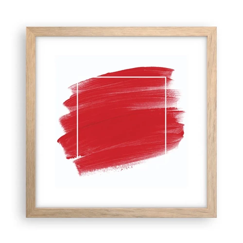 Poster in light oak frame - Without a Frame - 30x30 cm