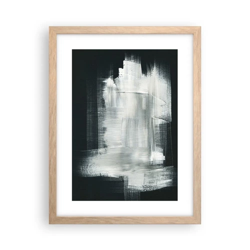 Poster in light oak frame - Woven from the Vertical and the Horizontal - 30x40 cm
