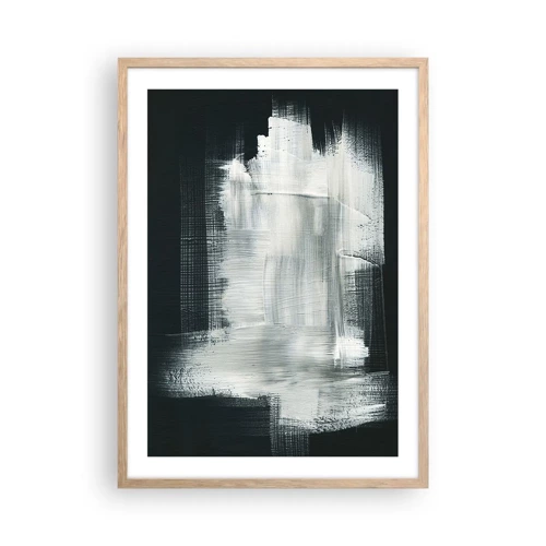 Poster in light oak frame - Woven from the Vertical and the Horizontal - 50x70 cm