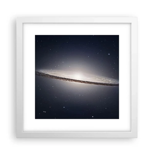 Poster in white frmae - A Long Time Ago in a Distant Galaxy - 30x30 cm
