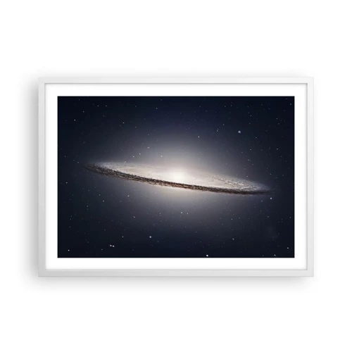 Poster in white frmae - A Long Time Ago in a Distant Galaxy - 70x50 cm