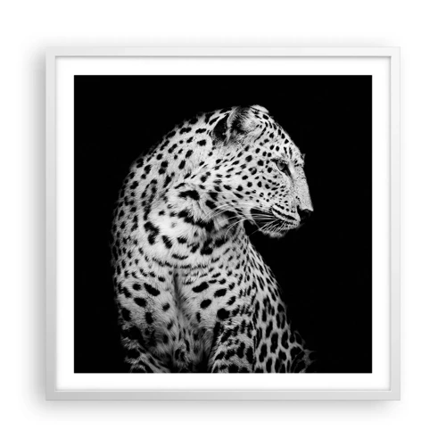 Poster in white frmae - A Perfect Right Profile  - 60x60 cm