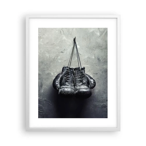 Poster in white frmae - A Time of Fight and a Time of Peace - 40x50 cm