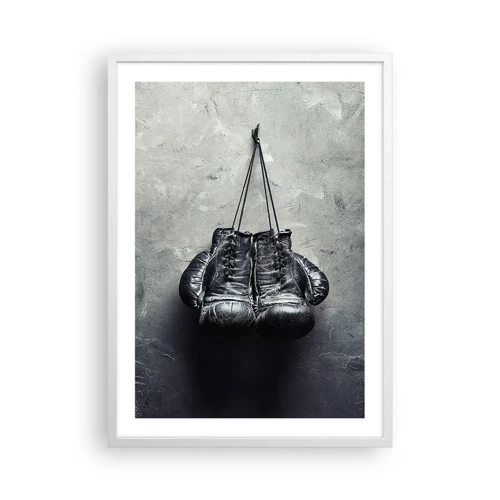 Poster in white frmae - A Time of Fight and a Time of Peace - 50x70 cm