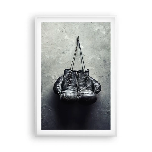 Poster in white frmae - A Time of Fight and a Time of Peace - 61x91 cm