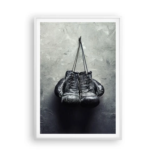 Poster in white frmae - A Time of Fight and a Time of Peace - 70x100 cm