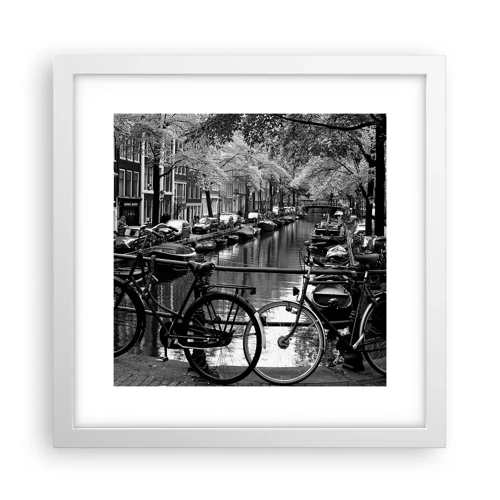 Poster in white frmae - A Very Dutch View - 30x30 cm