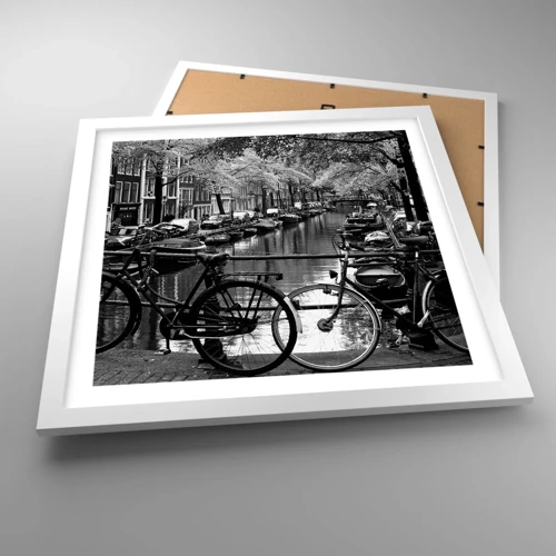 Poster in white frmae - A Very Dutch View - 40x40 cm
