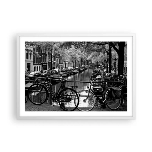 Poster in white frmae - A Very Dutch View - 70x50 cm