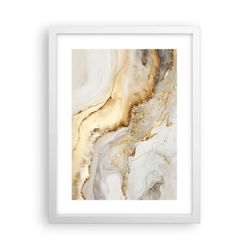 Poster in white frmae - Abstract: Beauty and Good - 30x40 cm