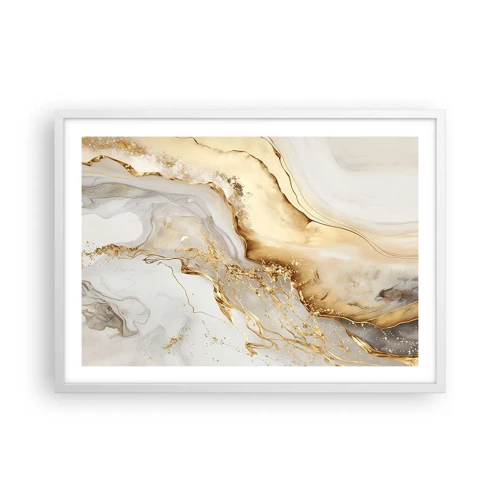 Poster in white frmae - Abstract: Beauty and Good - 70x50 cm