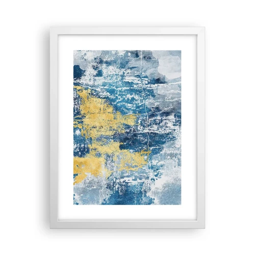 Poster in white frmae - Abstract Full of Optimism - 30x40 cm