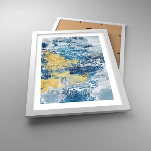 Poster in white frmae - Abstract Full of Optimism - 30x40 cm