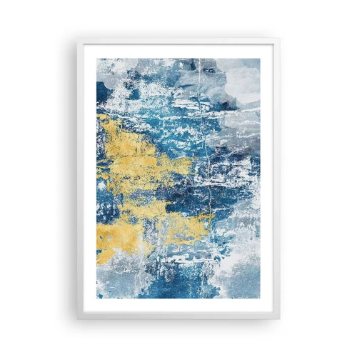 Poster in white frmae - Abstract Full of Optimism - 50x70 cm