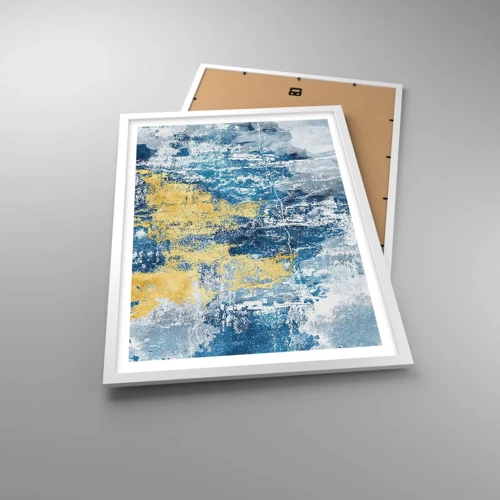 Poster in white frmae - Abstract Full of Optimism - 50x70 cm