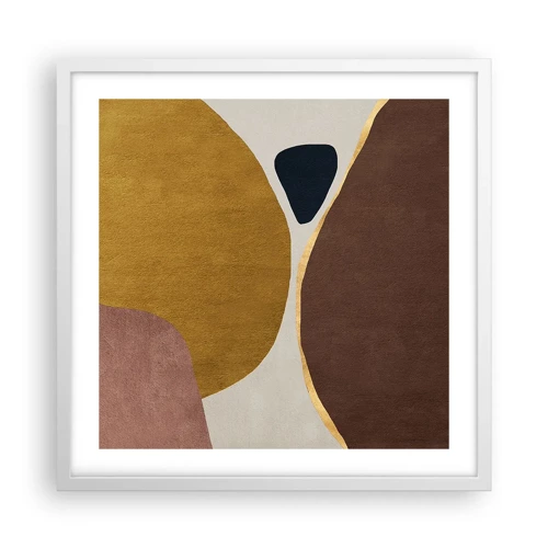 Poster in white frmae - Abstract - Place in sSace - 50x50 cm
