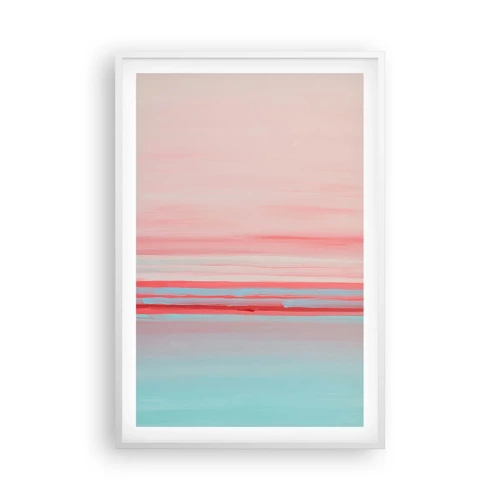 Poster in white frmae - Abstract at Dawn - 61x91 cm