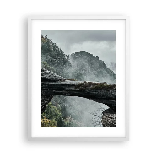 Poster in white frmae - Adventure Is About to Start - 40x50 cm