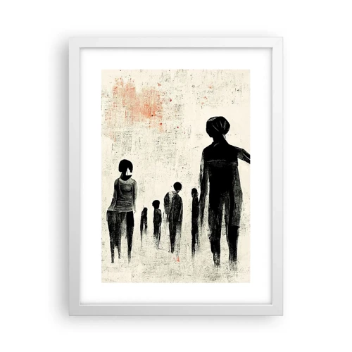 Poster in white frmae - Against Solitude - 30x40 cm