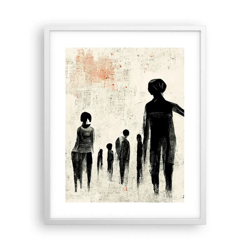 Poster in white frmae - Against Solitude - 40x50 cm