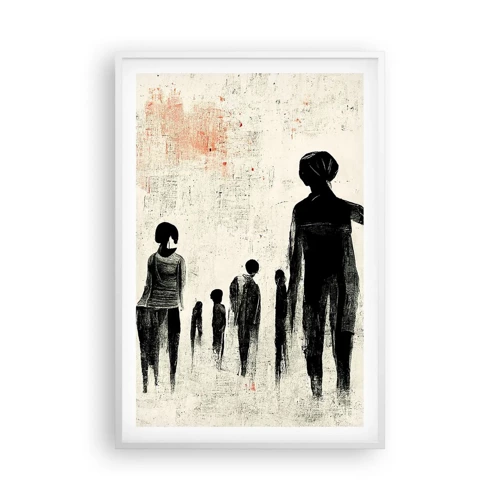Poster in white frmae - Against Solitude - 61x91 cm