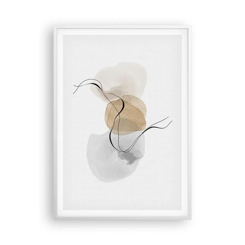 Poster in white frmae - Air Beads - 70x100 cm
