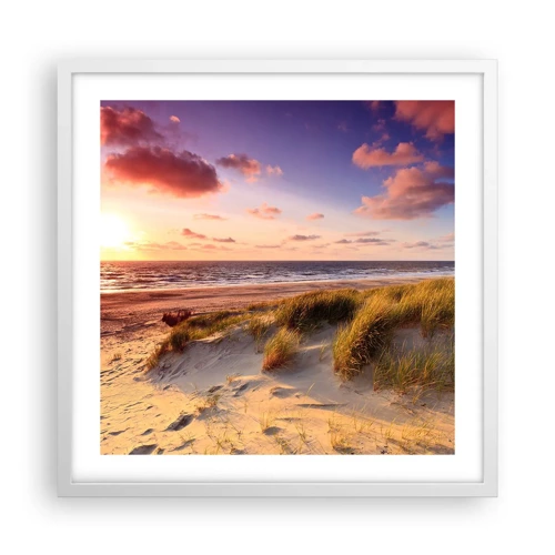 Poster in white frmae - Air Smells of Summer - 50x50 cm