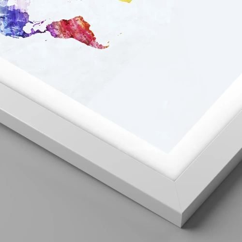 Poster in white frmae - All Colours of Light - 70x100 cm
