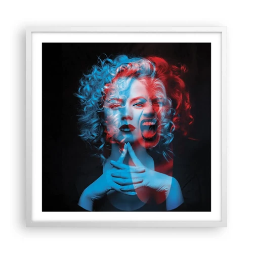 Poster in white frmae - Alter Ego - 60x60 cm