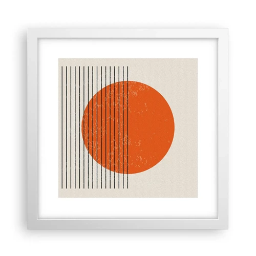Poster in white frmae - Always the Sun - 30x30 cm