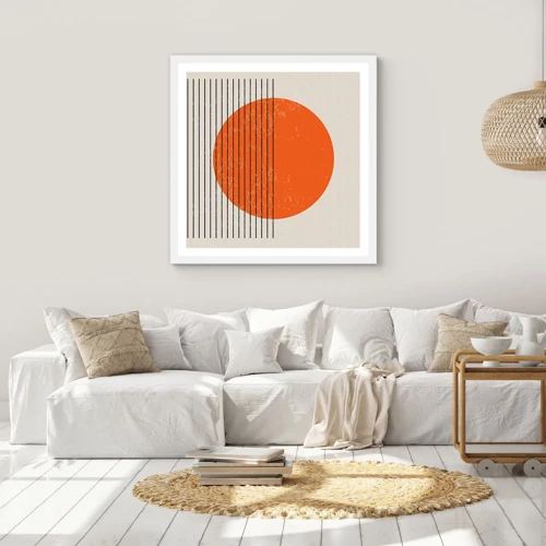 Poster in white frmae - Always the Sun - 40x40 cm