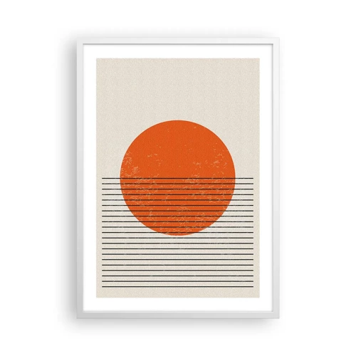 Poster in white frmae - Always the Sun - 50x70 cm