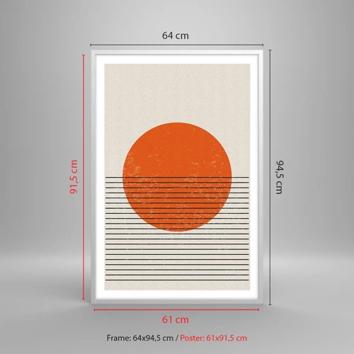Poster in white frmae - Always the Sun - 61x91 cm