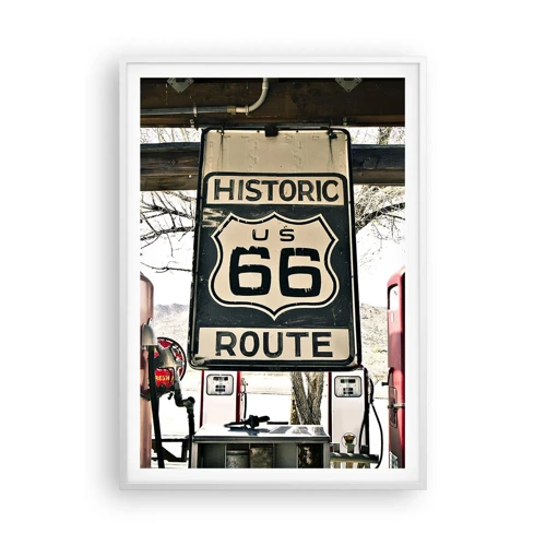 Poster in white frmae - American Retro Trip - 70x100 cm