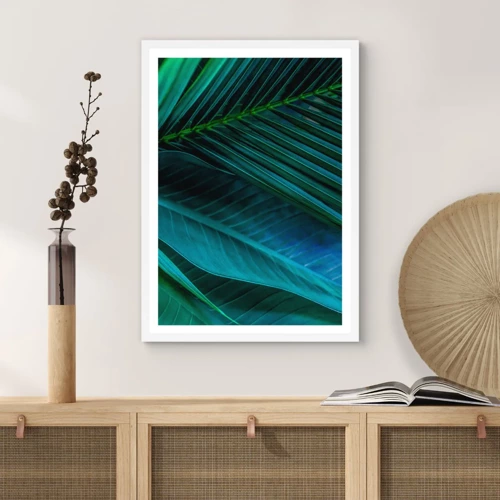 Poster in white frmae - Anatomy of Green - 70x100 cm