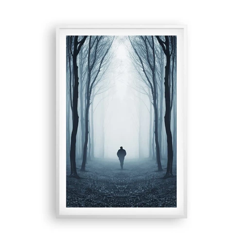 Poster in white frmae - And Everything is Straight and Bright - 61x91 cm