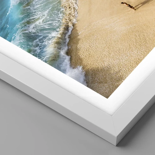 Poster in white frmae - And Next the Sun, Beach… - 40x30 cm