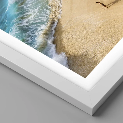 Poster in white frmae - And Next the Sun, Beach… - 40x50 cm
