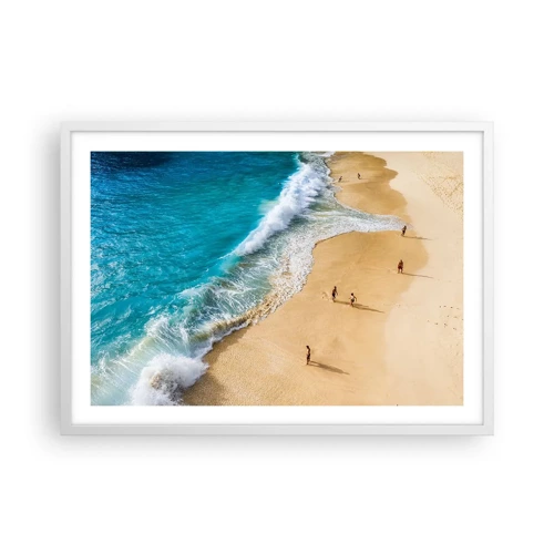 Poster in white frmae - And Next the Sun, Beach… - 70x50 cm