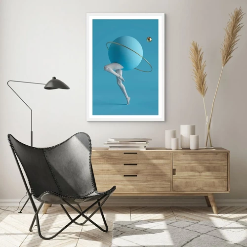 Poster in white frmae - And Planets Are Going Crazy - 40x50 cm