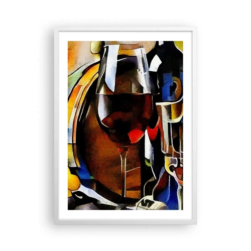 Poster in white frmae - And The World Fills With Colours - 50x70 cm