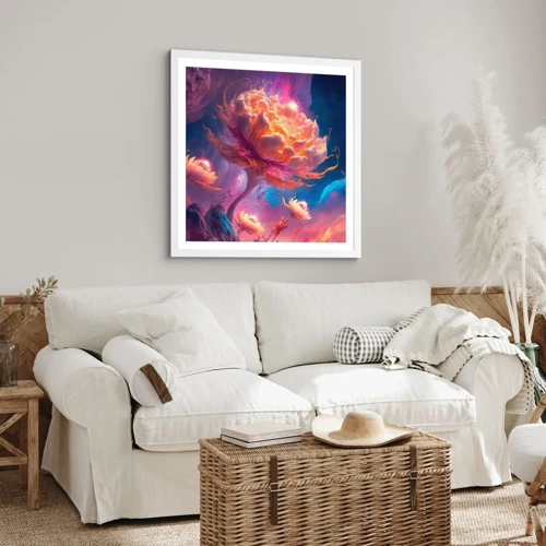 Poster in white frmae - Another World - 30x30 cm